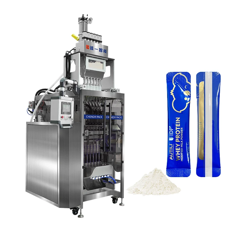 Multi Lane Stick Packing Machine F&ouml;r Proteinpulver