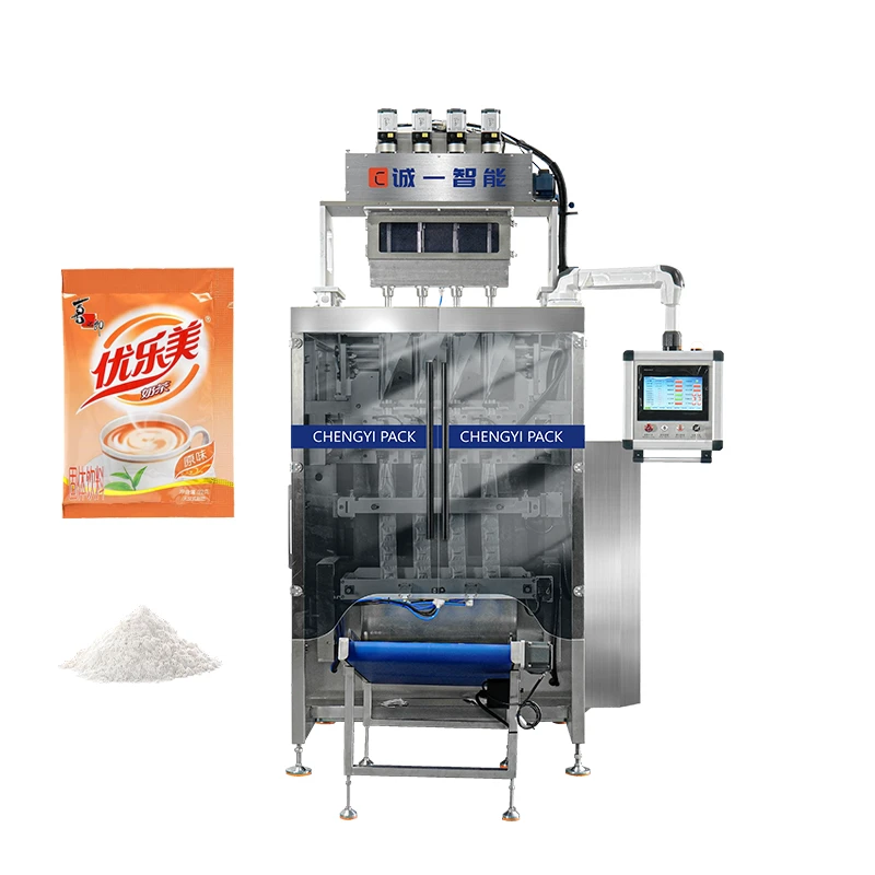 Multi-Lane 3-side Seal Packaging Machine f&ouml;r pulver